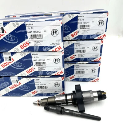 6X Diesel Fuel Injectors For 2003-2004 Dodge Ram Cummins 5.9L 0445120255 NEW - Imagem 1 de 4