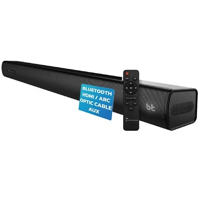 Techmade Soundbar 120W, Bassi Potenti, Audio 2.1  / Bluetooth  HDMI ARC  AUX - Immagine 1 di 4
