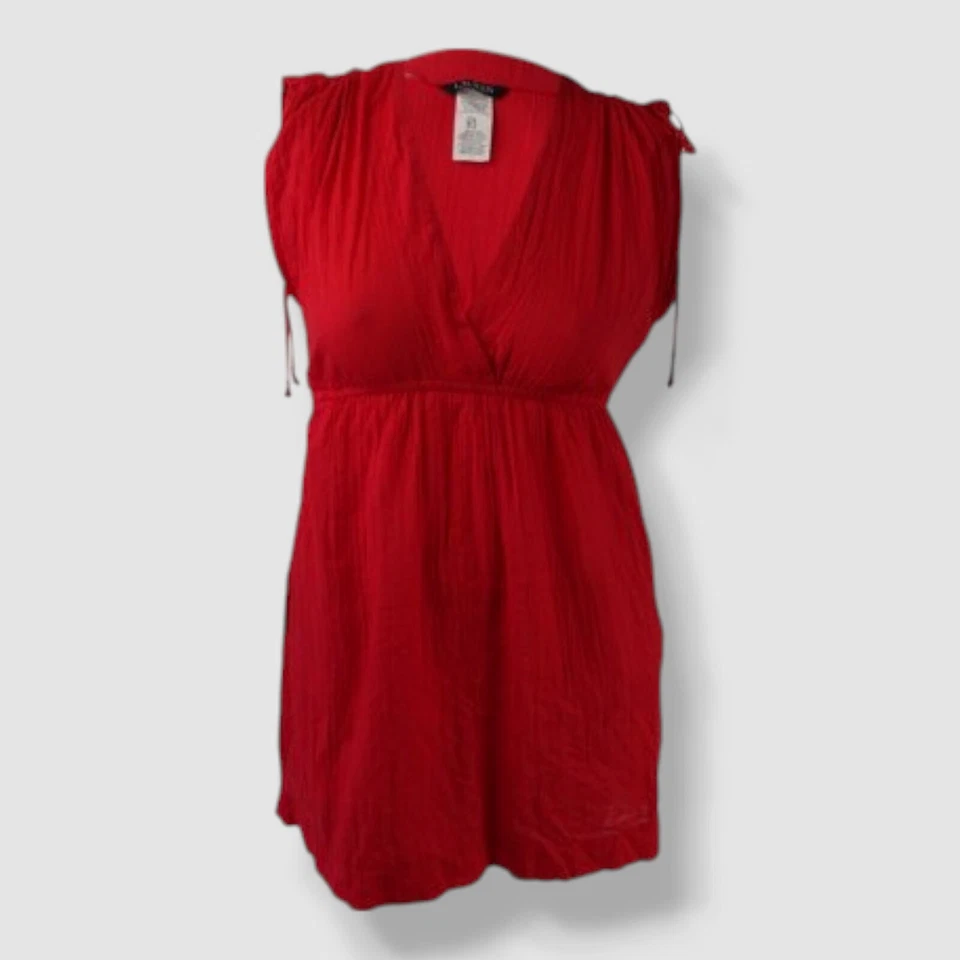 Lauren Ralph Lauren Mujer Rojo Sin Mangas Hombro-Corbata Cubre Talla L Foto 1 de 1