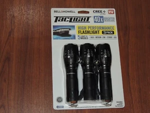 Bell + Howell Taclight High-Powered Tactical Flashlights As Seen On TV 3 PACK - Picture 1 of 2