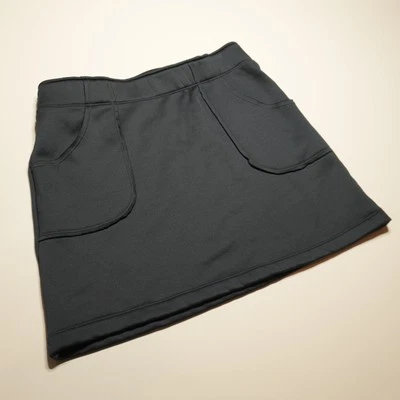 Athleta мини спортивная юбка женщин XS флис с подкладкой темно-синий акваланг нашивка карманы - Изображение 1 из 4