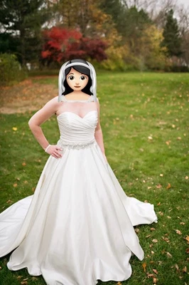 Vestido de novia Allure marfil 8919 - talla 8 Foto 1 de 4