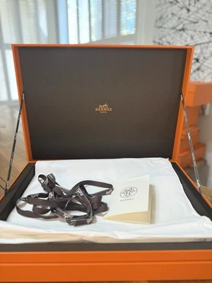 🔥 AUTÉNTICA RARA CAJA DE LUJO HERMÈS 17"x12.5"x3" forrada en tela, 5 libras + cinta ✨ Foto 1 de 4
