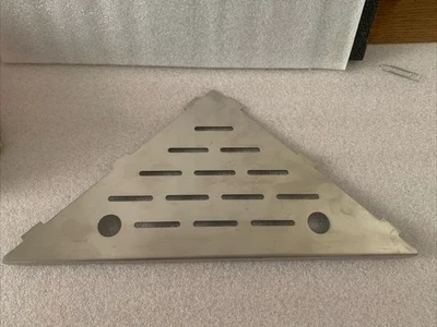 Corner Shower Shelf 10"Brushed 304 Stainless Steel Slot Design Recessed Shelf - Image 1 of 4