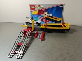 Lego 9v Train Sets 4544 Car Transport Wagon with Car