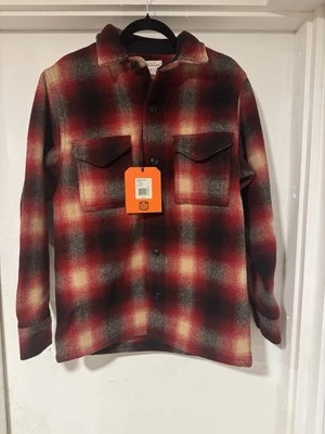 Filson Mackinaw Jac Shirt  Red Black Ombré - Small - Made In USA - NWT - Image 1 of 4