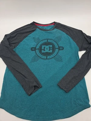 Мужская футболка DC Shoes Co размер L зеленый/серый логотип. #39058 - Изображение 1 из 4
