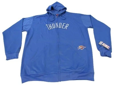 New Oklahoma City Thunder Mens Size 2XL-4XL-Tall Majestic Full-Zip Jacket Hoodie - Image 1 of 4