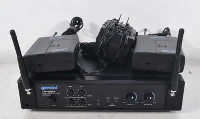 Receptor UHF de doble canal Gemini UF-2064 con transmisores FB-64 Foto 1 de 4