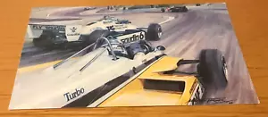 Michael Turner Karte Alain Prost (Renault) und Keke Rosberg (Williams) 1982 - Bild 1 von 1