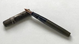 Vtg Fountain Pen Waterman w Emblem Nib 5 3/8" Unrestored No Cracks or Chips - Picture 1 of 19