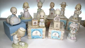 Precious Moments Lot Of 10 Figurines - Symbol Of Membership and Collectors Club - Picture 1 of 13