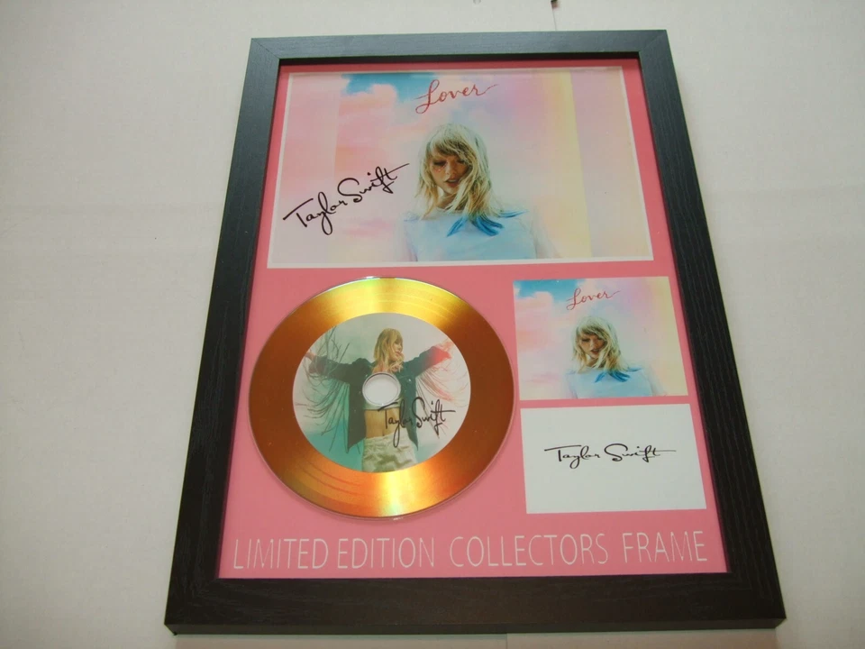TAYLOR SWIFT SIGNED DISC FRAMED 27