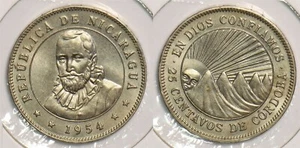Nicaragua 1954 25 Centavos P290253 combine shipping - Picture 1 of 3