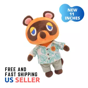 Animal Crossing Tom Nook Plush Toy Raccoon Soft Stuffed Doll Anime - Picture 1 of 5
