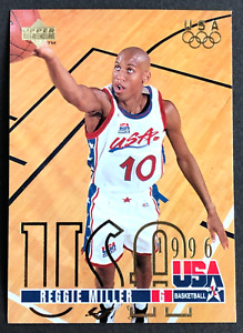 Reggie Miller Upper Deck and the card NBA 1996 USA Basketball From Japan