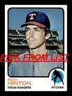 1973 Topps 263-528 EX/EX-MT Pick From List All PICTURED