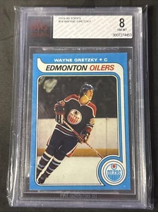 1979-80 Topps - #18 Wayne Gretzky (RC) Beckett 8 Rookie BGS BVG - Picture 1 of 2