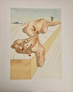 Salvador dali - Print - Wood Engraved - Mens That The Divine Comedy - Picture 1 of 3