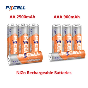 Lot PKCELL AA AAA Batteries 1.6V Ni-ZN Rechargeable Battery with Smart Charger - Picture 1 of 12