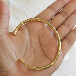 Gold Open Cuff Bangle Gold Cuff Bracelet 18ct Gold Plated Stacking Bangles J21