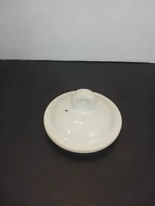 One Vintage Antique Ceramic Teapot Lid Replacement Small See Pictures White - Picture 1 of 11