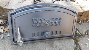 Cast Iron pizza oven door, bread oven doors, fire door 19,3" x 11" - R - Picture 1 of 12