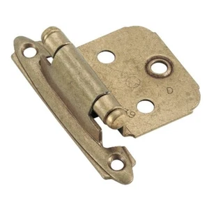 (25-2pk)-Amerock Burnished Brass Self-Closing Face Mount Overlay Hinge BPR3429BB - Picture 1 of 1