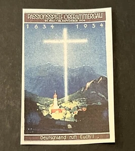 Third Reich NSDAP Propaganda Stamp Label Vignette Nazi German Passion Play - Picture 1 of 2