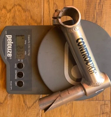 Control Tech 1" inch 22.2mm Quill Road Stem 125mm 26.0 mm clamp ZERO Degree USA - Image 1 of 3