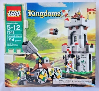 De colección NUEVO Sellado LEGO 7948 Kingdoms Outpost Attack 3 Minifiguras Castillo Caballero Dragón Foto 1 de 4