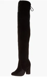 CHINESE LAUNDRY Women's Bree Tie Velvet Fabric Round Toe Boots - Black - 6 M - Picture 1 of 5