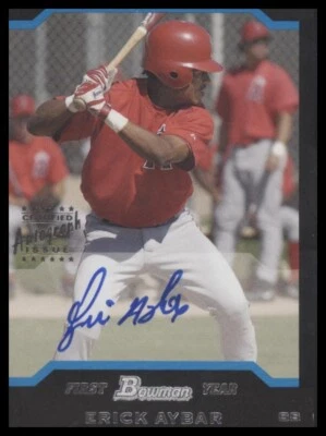 2004 Bowman #172 Erick Aybar Autographs RC - Image 1 of 2