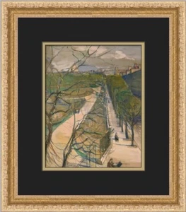 Elizabeth Nourse View of Luxembourg Gardens in Paris Custom Framed Print - Picture 1 of 2