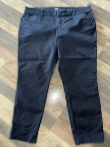 Old Navy Women's size 18 Pixie Pants Black Chino (W40 L26) - Imagen 1 de 15
