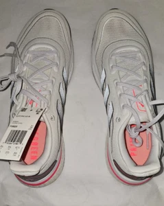 adidas mens Supernova Running Shoe, White/Grey/Signal Pink, Size 10 US , FV6020 - Picture 1 of 9