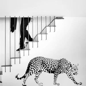 Vinyl Wandtattoo Leopard Wildkatze Tier groß 135 cm Haus Deko - Bild 1 von 8