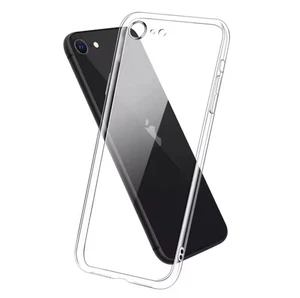 Funda protectora transparente de silicona para teléfono móvil iPhone 7 8 SE - Imagen 1 de 1