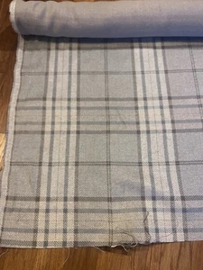 Colefax & Fowler Plaid Polsterstoff - Dunmore Karo silbergrau 5 Yards - Bild 1 von 6