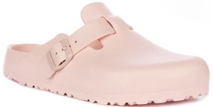 Birkenstock Boston Eva schmale Passform Gummi Clog Damen Sandalen in Rose UK 4 - 8 - Bild 1 von 6