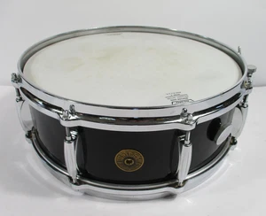 ** Insignia redonda de tambor Gretsch vintage anterior a 1971 con estuche de 15" x 6,5" - Imagen 1 de 6