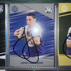 Josh Jackson Signed 2020 Best & Less NRL card Canterbury Bulldogs - Picture 1 of 1