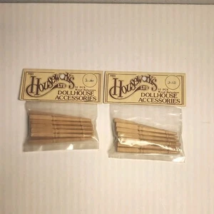 HOUSEWORKS LTD Dollhouse Room Box Accessories Wood Balusters #7025 NEW × 2  - Picture 1 of 5