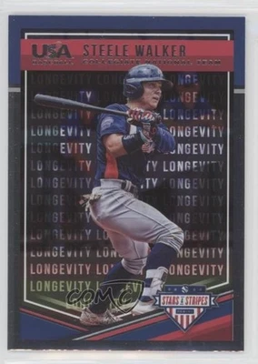 2018 Panini USA Baseball Stars & Stripes Longevity Steele Walker #22 - Image 1 of 2