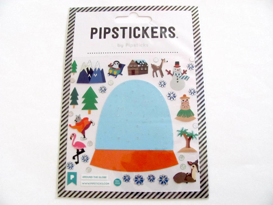 Pipsticks Sticker Sheet Soda Travel Ramen Candy Love Treat Globe  - You Choose - Image 1 of 1