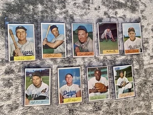1954 Bowman Partial Set (51 Dif ) W/9 HOF’ers F To VG/EX Hodges Doby Reese Wynn - Picture 1 of 7