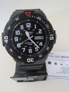 Casio Quarz Analog Schwarz MRW-200H-9BVCF 100m Wasser Herrenuhr - NEW OLD STOCK - Bild 1 von 9