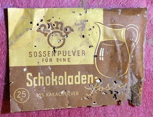 "NEU" DDR-Lebensmittel RING SOSSEN-Pulver 2 für eine SCHOKOLADEN-Sosse Mittweida - Bild 1 von 5