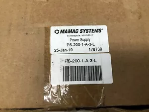 Mamac Systems PS-200-1-A-3-L 24V 1.5A Power Supply 24VDC Out - Picture 1 of 2