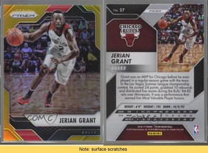 2016-17 Panini Prizm Gold Prizm /10 Jerian Grant #27